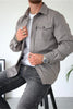 Noah™ | Stilvolles Freizeit-Hemd - Hellgrau / XS