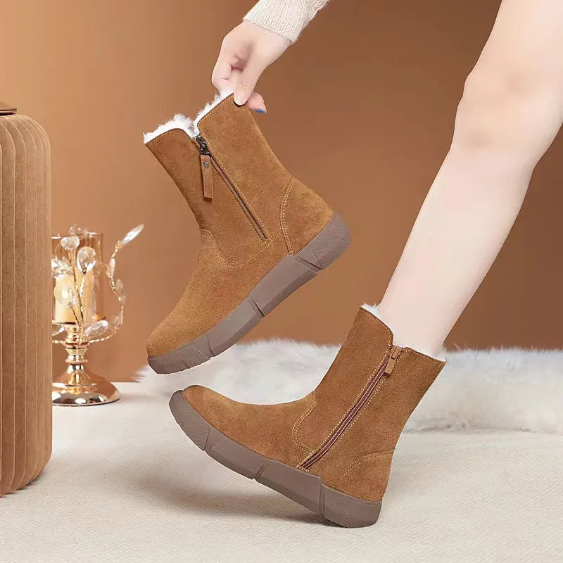 Julia™ | Stylische orthopädische Winterboots in Mid-Calf-Länge