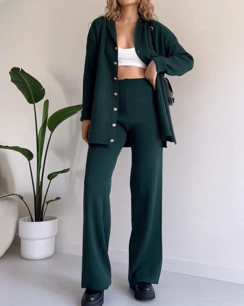 Annalise | Zweiteiliges Damen-Strick-Set, entspannt & stilvoll
