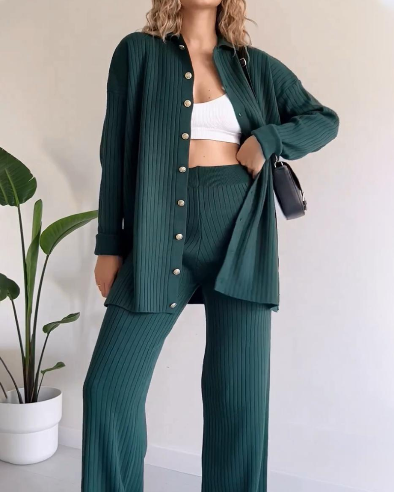 Annalise | Zweiteiliges Damen-Strick-Set, entspannt & stilvoll