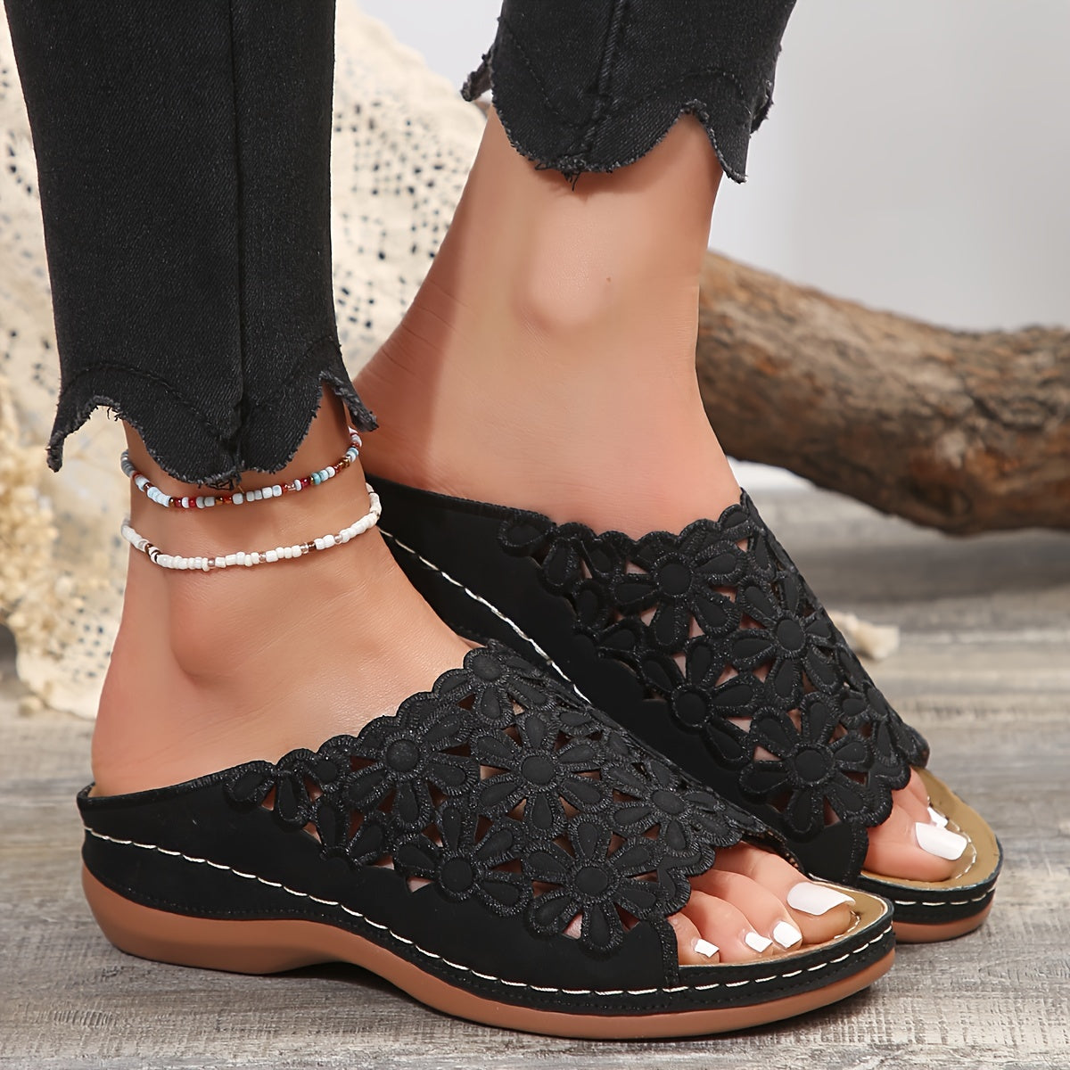 Jazmin™ | Ergonomische Damensandalen mit Keilsohle