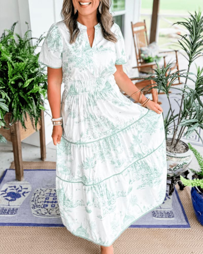 Amira | Modisches Maxikleid mit einzigartigem Druck