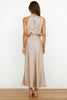 Rochelle | Feminines Satin-Kleid mit Neckholder-Ausschnitt