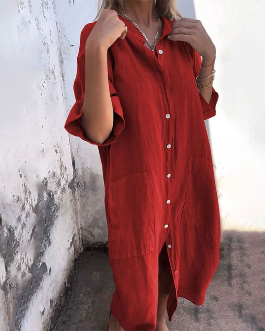 Alena | stylisches Hemdkleid für entspannte Tage