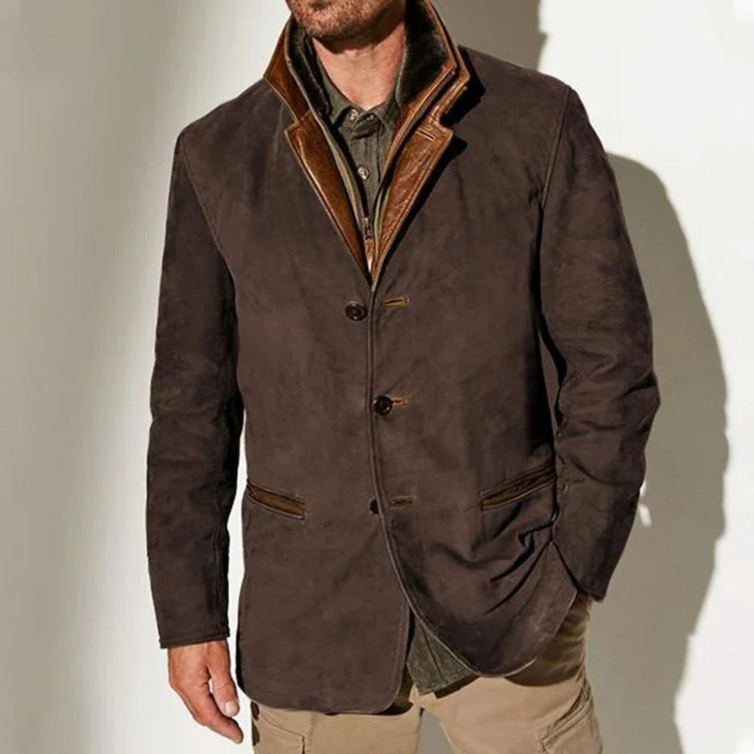 Moritz™ | Vintage Jacke - Dunkelbraun / S