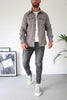 Noah™ | Stilvolles Freizeit-Hemd - Hellgrau / XS