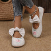 Nataly | modische flache Schuhe mit Schleifenakzent