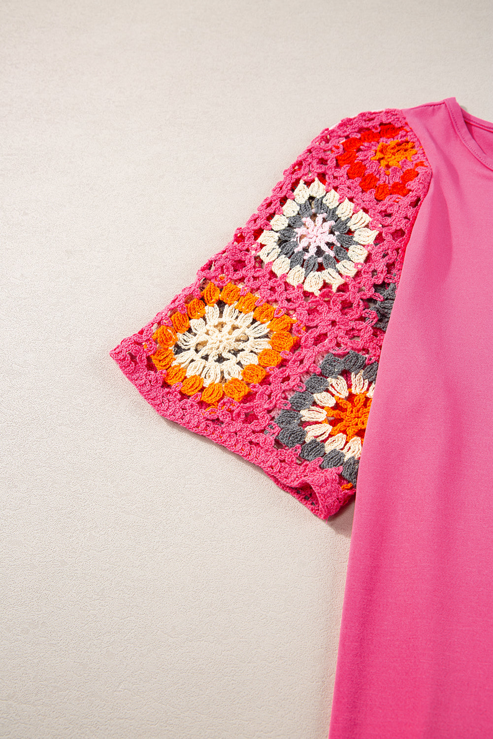 Meribeth | Häkel-Top mit Blumenmuster