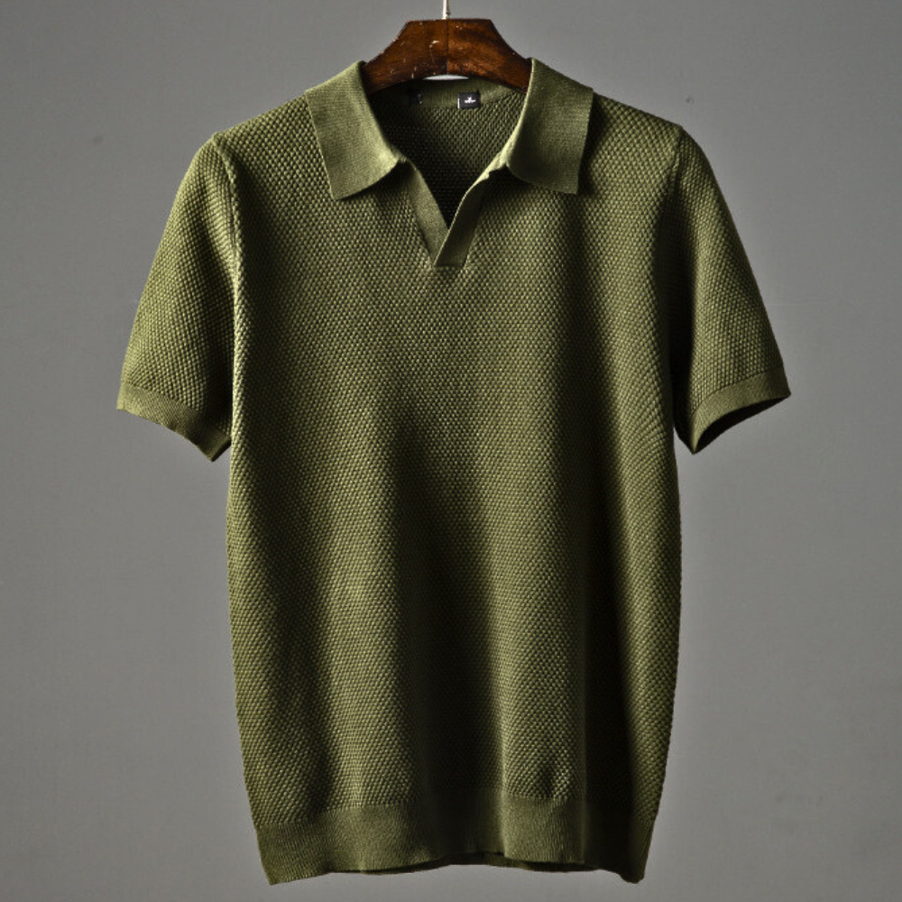 Cove | Lässiges Strick-Poloshirt
