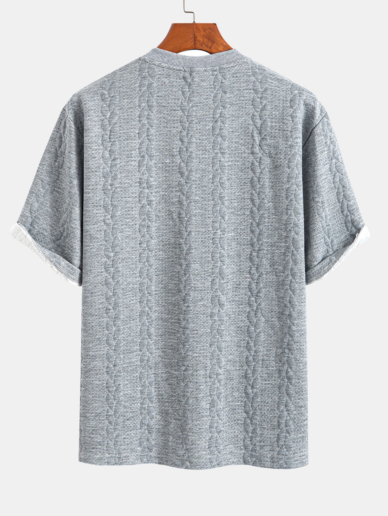 Rudy | Lässiges Relax Fit T-Shirt mit Twist-Jacquard-Shorts