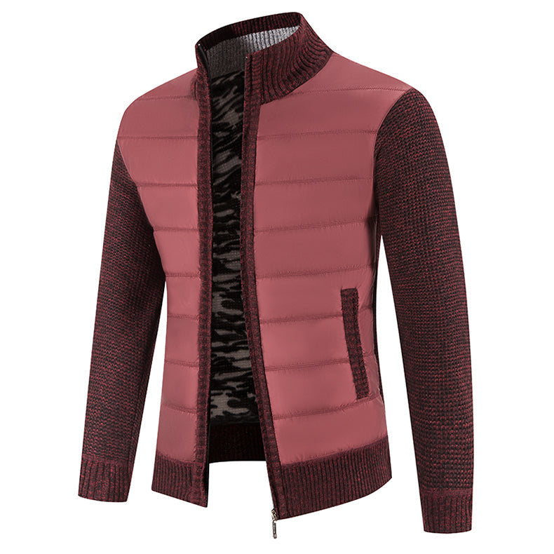NordicWarm™ – Kuschelige Winter-Strickweste - Burgundisch / M