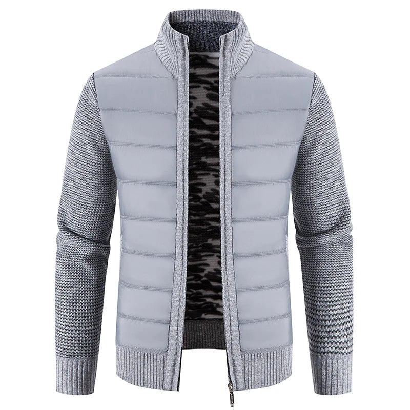 NordicWarm™ – Kuschelige Winter-Strickweste - Hellgrau / M