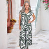 Coroia | Eleganter Damen-Jumpsuit mit weitem Bein und geometrischem Print