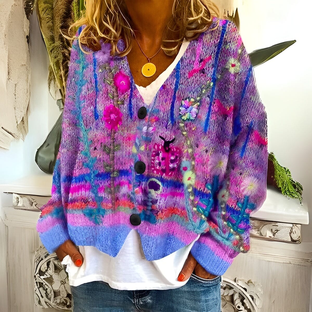 Emaize | Blumen-Cardigan