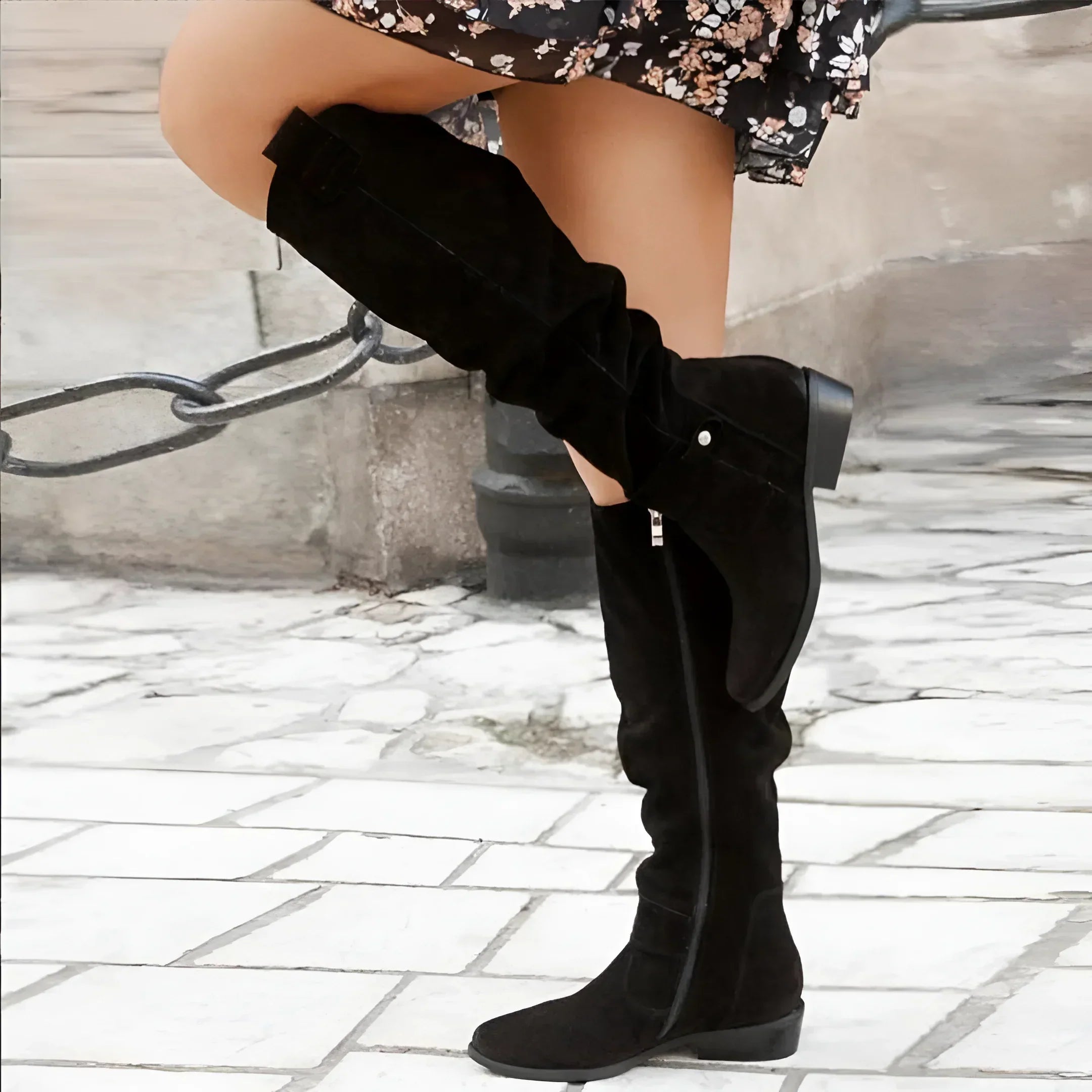 Evelyn™ | Luxus-Damenstiefel - Beige / 35