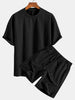 Rudy | Lässiges Relax Fit T-Shirt mit Twist-Jacquard-Shorts