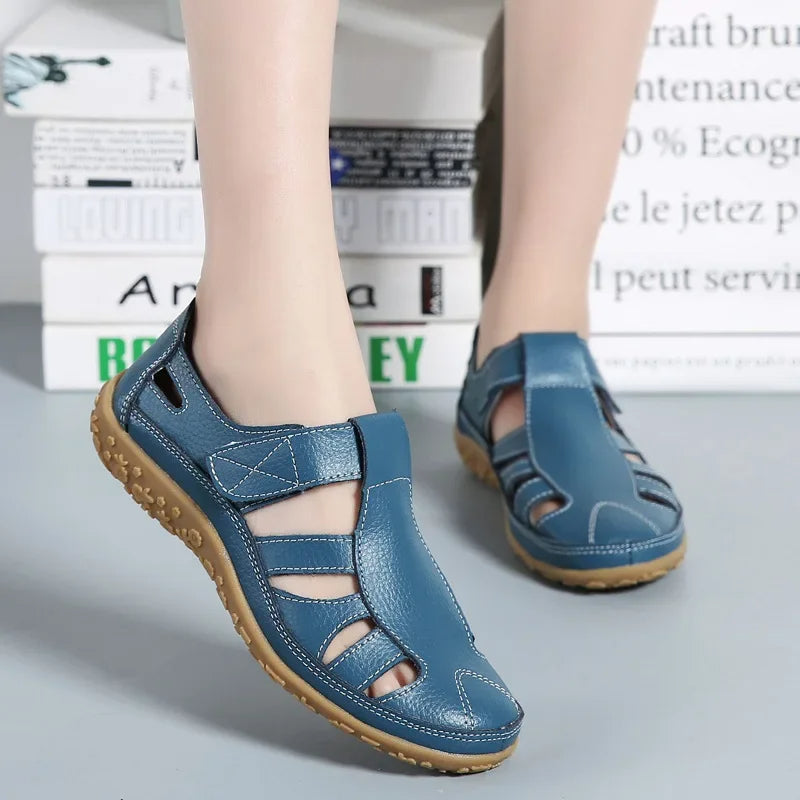 Elvie | Zeitlose Sommersandalen aus hochwertigem Leder