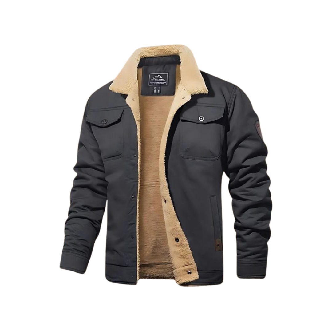Jasper™ | Warme Bomberjacke - Grau / S