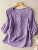Constance | Stilvolle Bluse mit zarten Stickdetails