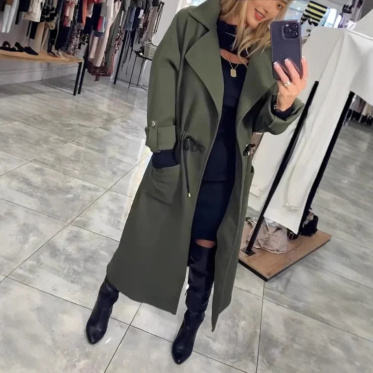 Sophia | Langer Freizeit-Trenchcoat im modernen Stil