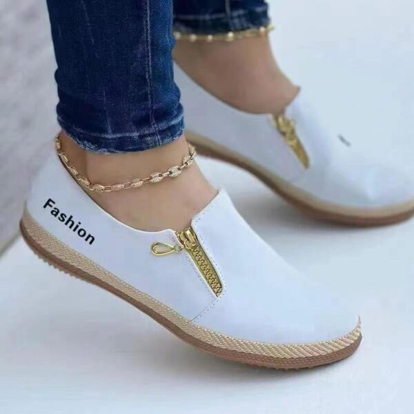 Kieller | Modische Segeltuchschuhe für Damen mit Reißverschluss