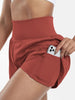 China | Sportliche Shorts mit hoher Taille und fließendem Oberstoff