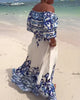 Emilia™ | Luftiges Off-Shoulder-Kleid mit sommerlichem Print