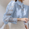 Cleah | Schickes langärmeliges Hemd im Retro-Stil mit Spitzen-Details