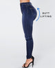 Violetta™ – High-Waist Jeans mit Doppelknopfleiste - Dunkelblau / S