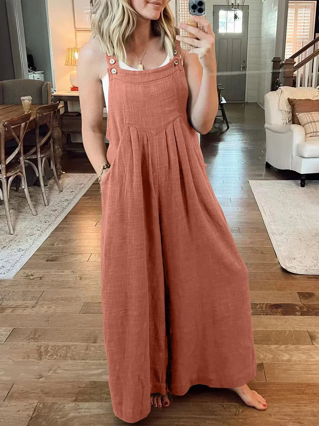 Marian | Stilvoller ärmelloser Jumpsuit für Damen