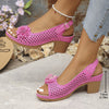 Giona | Schicke florale Keilsandalen