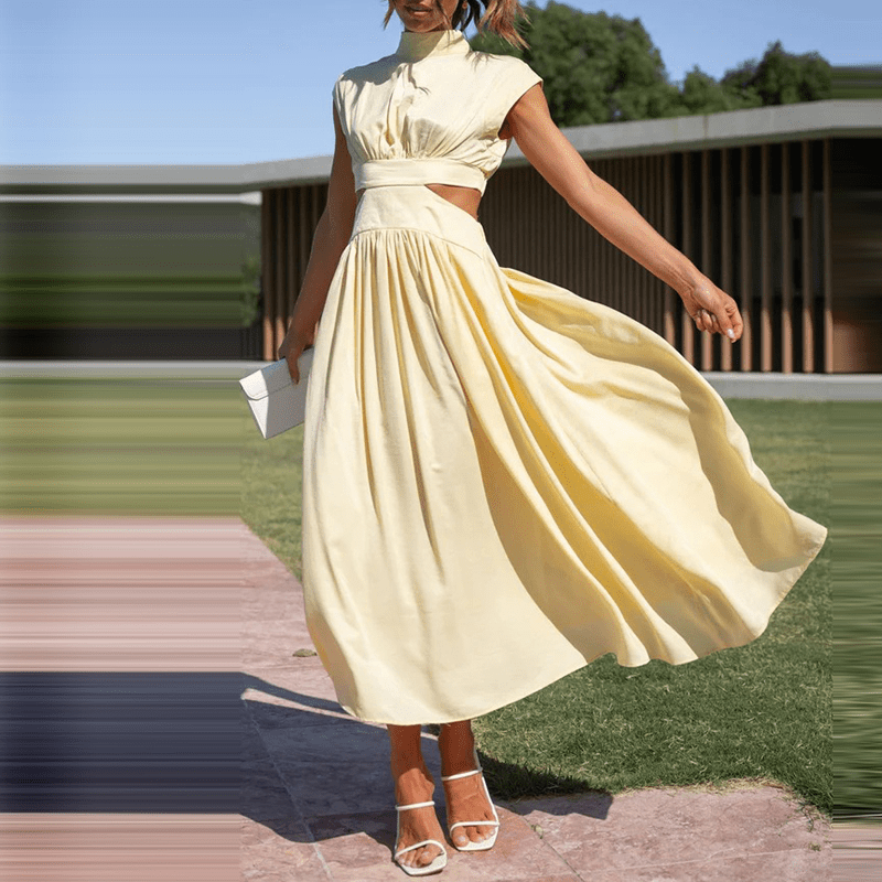 Jovanna | Zeitloses langes Kleid mit edlem Design