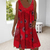 Grant | Ärmelloses Midi-Jochkleid mit Prints