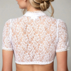 Oktoberfest Crop-Bluse aus Spitze für Damen
