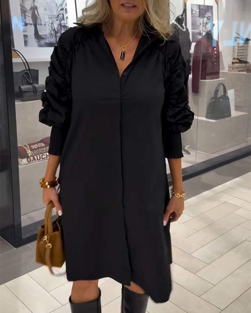 Clementine | Damen-Hemdblusenkleid mit Kragen, elegant & modern