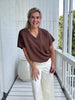 Sam | Stylisches Top mit Kartuschenmuster