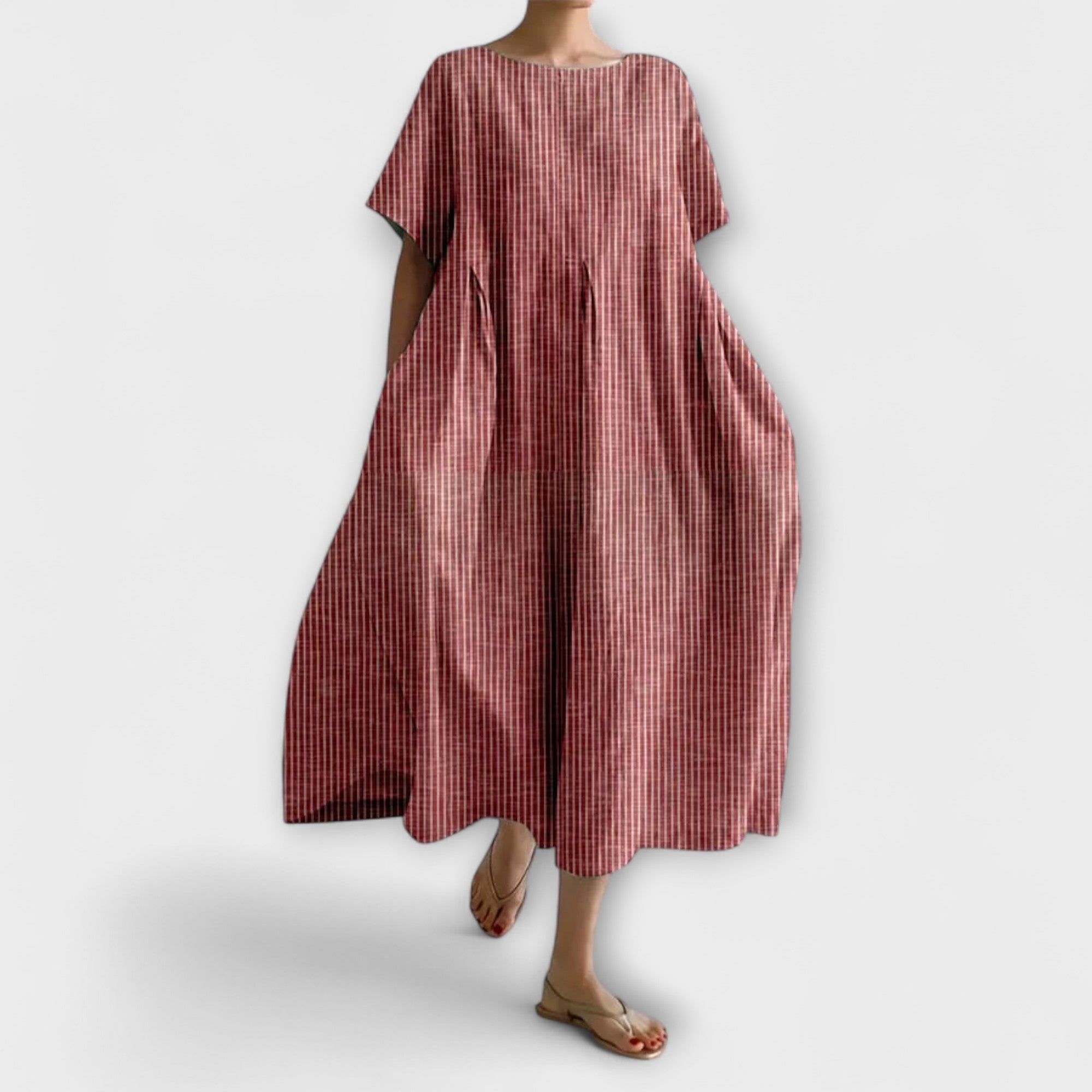 Amori | Lässiges luftiges kariertes Kleid
