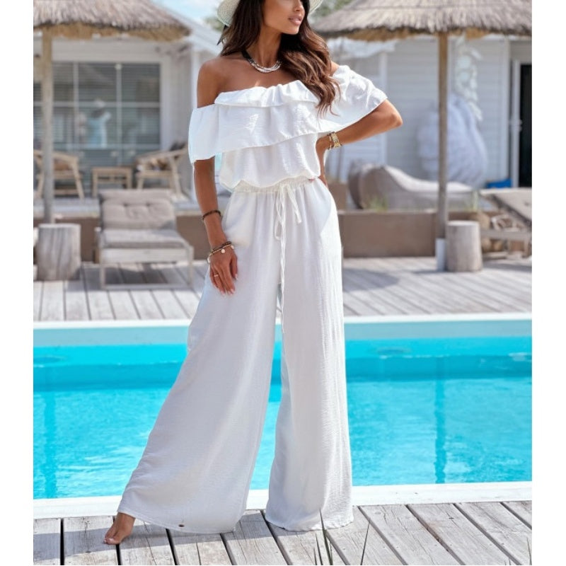 Soriah | Damen-Jumpsuit mit Rüschen