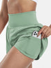 China | Sportliche Shorts mit hoher Taille und fließendem Oberstoff