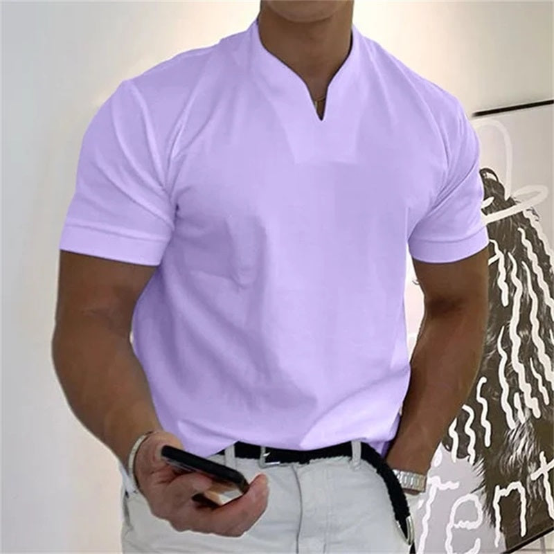 Axon | Kurzarm-Shirt mit V-Ausschnitt