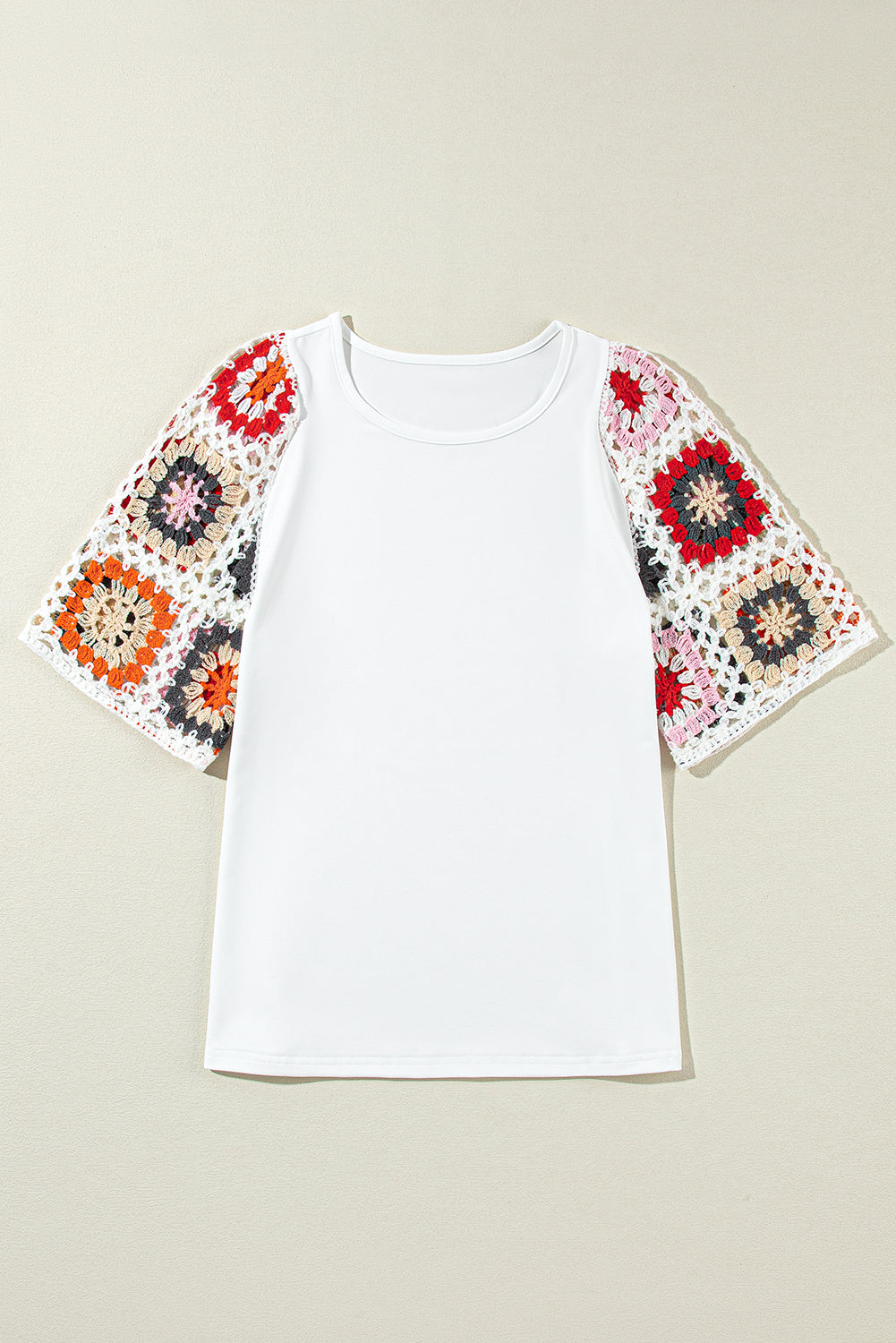 Meribeth | Häkel-Top mit Blumenmuster