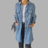 Julietta | lange Damen-Jeansjacke, vielseitig kombinierbar.