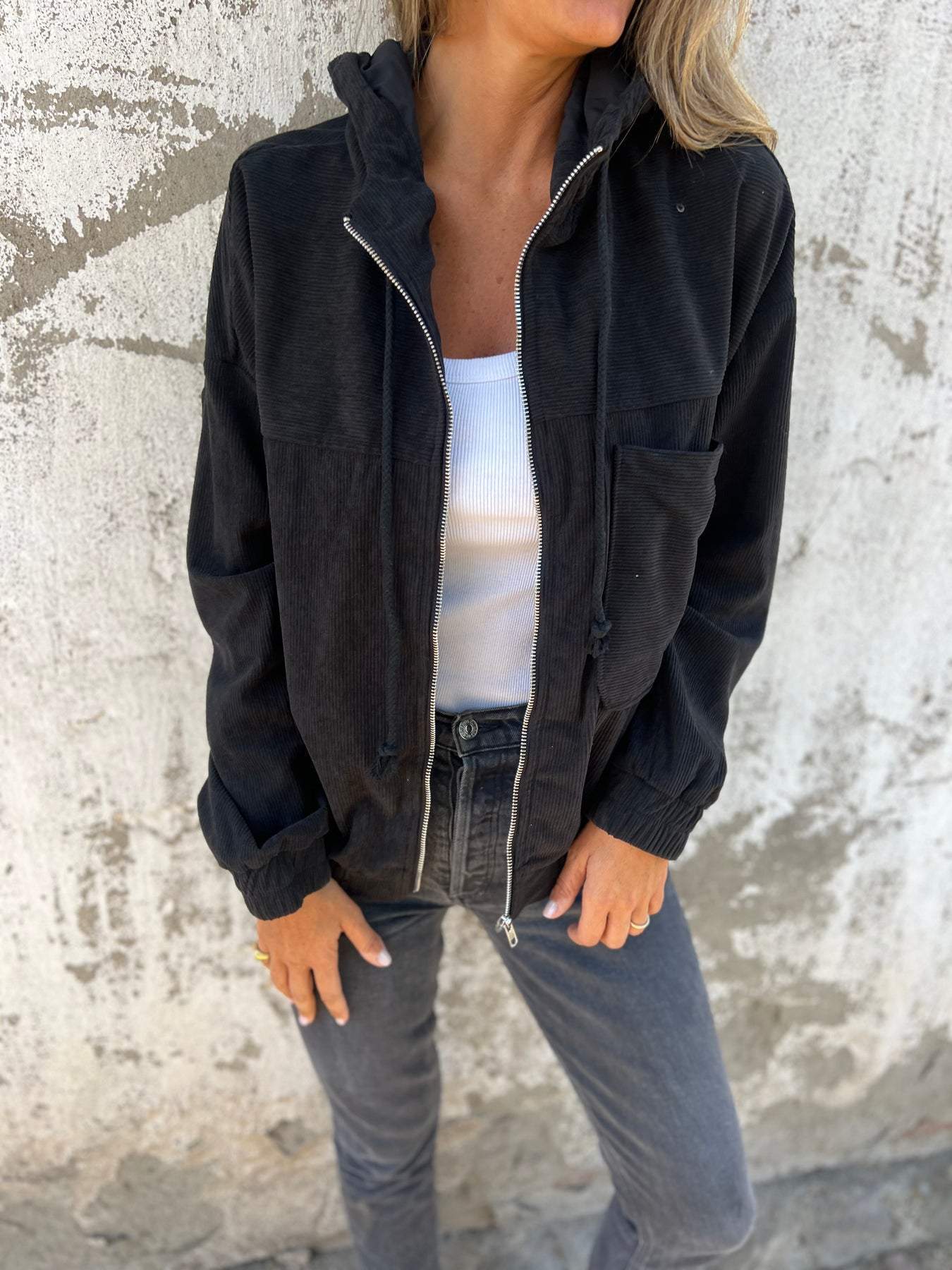 Felice™ | Komfort-Kapuzenjacke - Schwarz / S