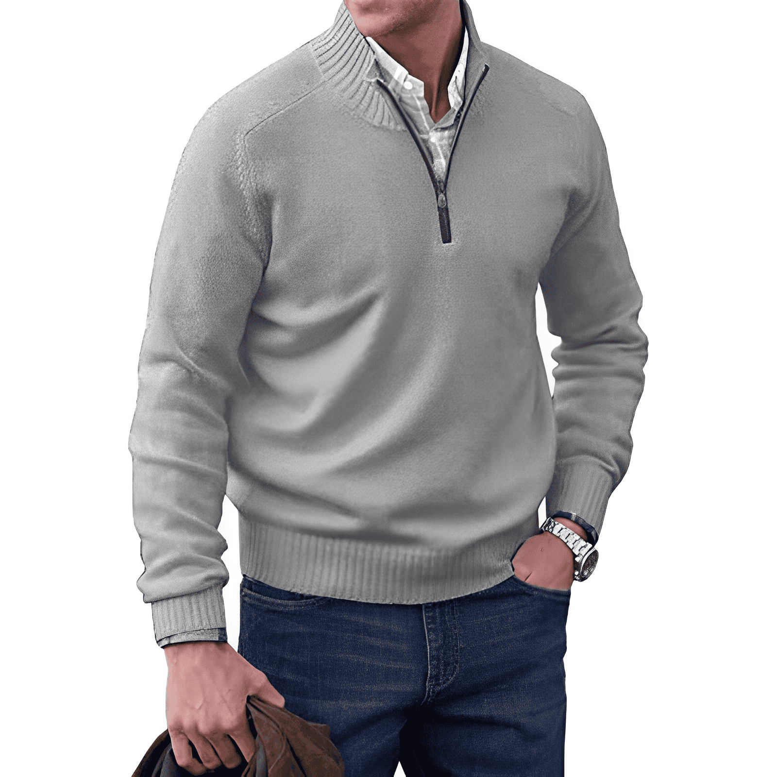 Rohan | Eleganter Pullover mit Reißverschluss