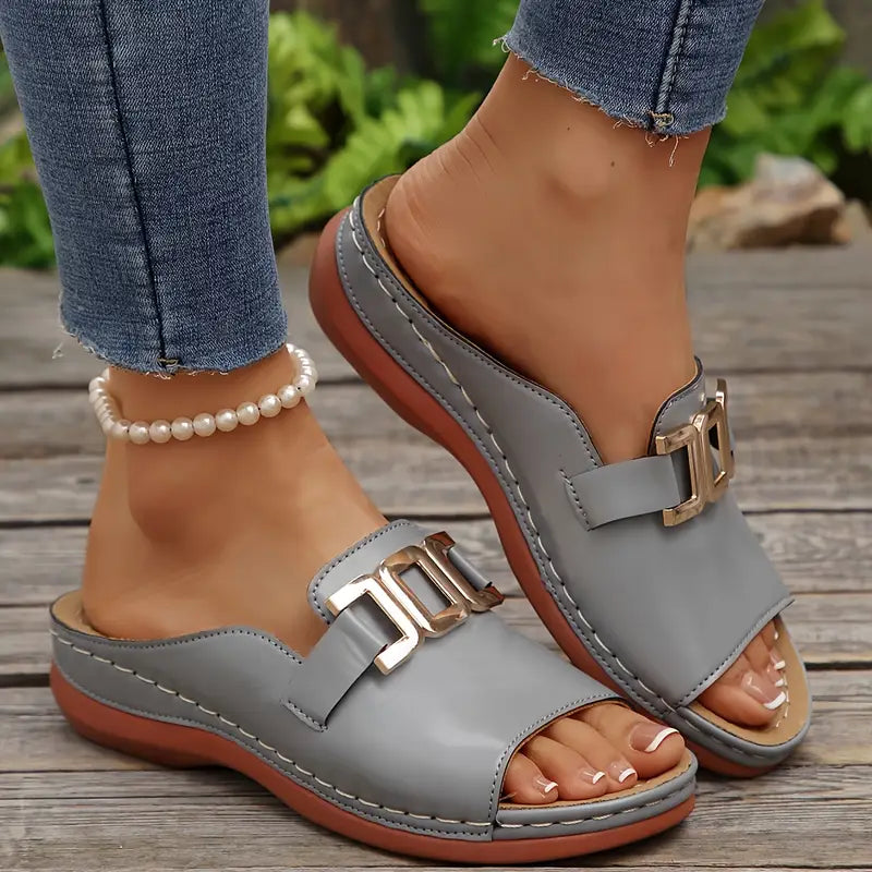 Isabel | Elegante Damen-Sandalen auf Keilabsatz