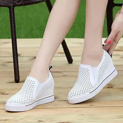 Krizza | Weiche Leder-Schuhe mit stabiler, dicker Sohle für den Sommer