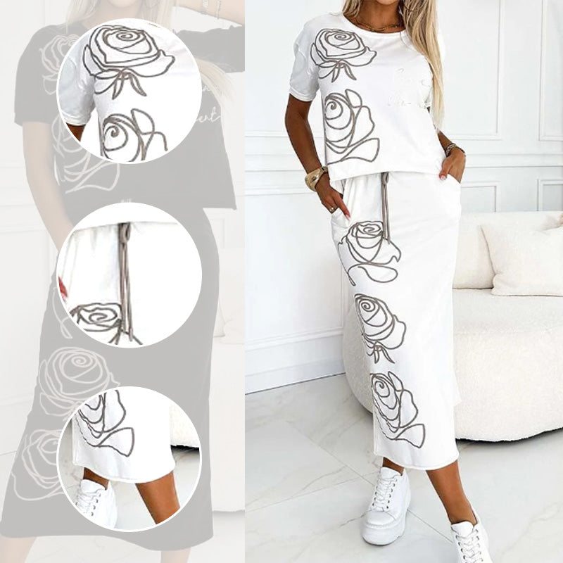 Kimberly | bequemes T-Shirt mit Blumenprint für den Alltag
