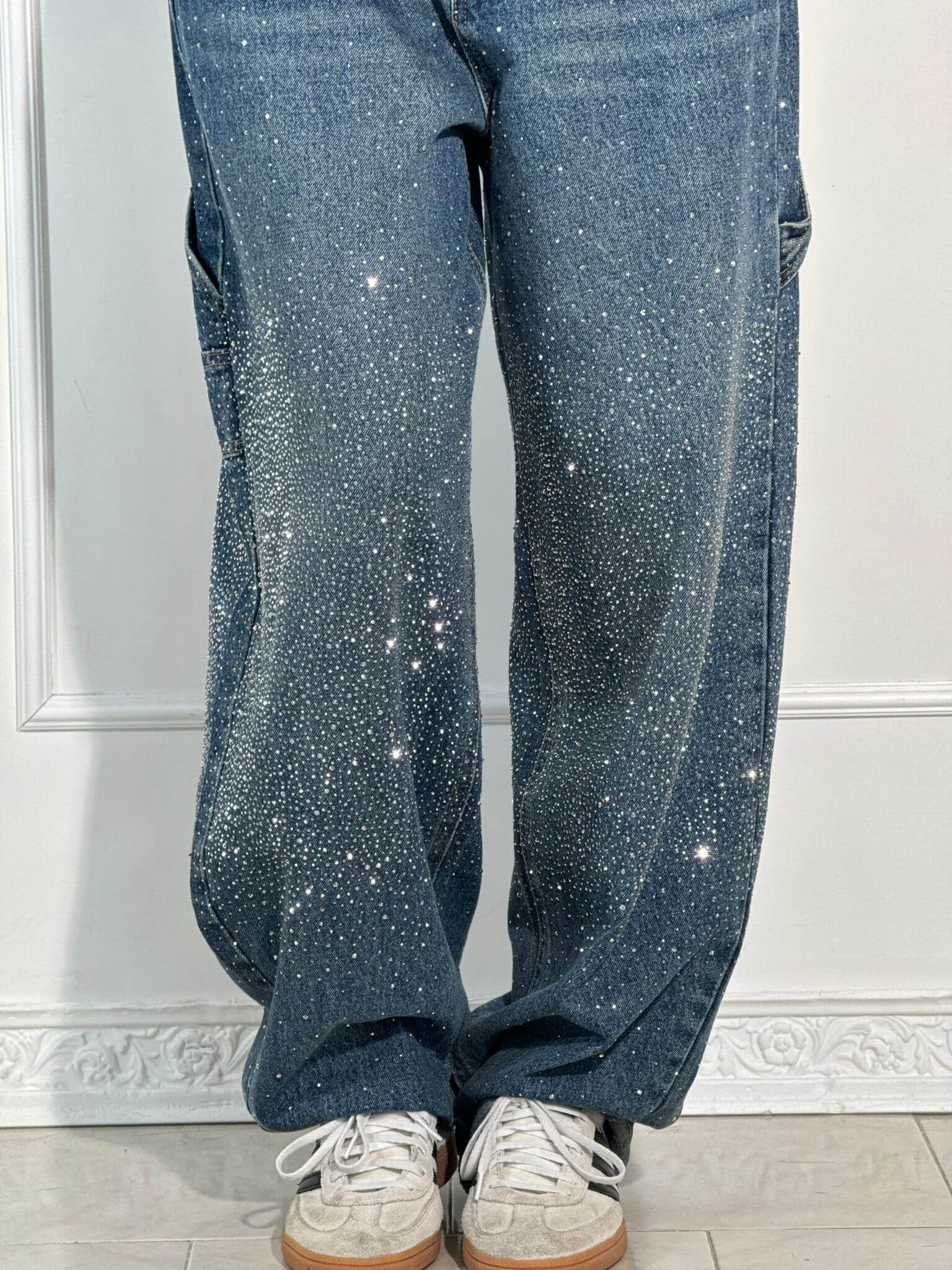 Georgie | Modische Hose mit Strass-Highlight