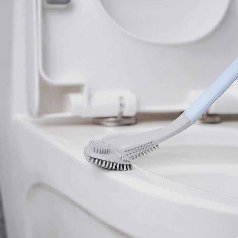ToilettenMeister™ | Die neue Ära der Toilettenbürste | BUNDLE-RABATT HEUTE! - mit Halter / Weiß
