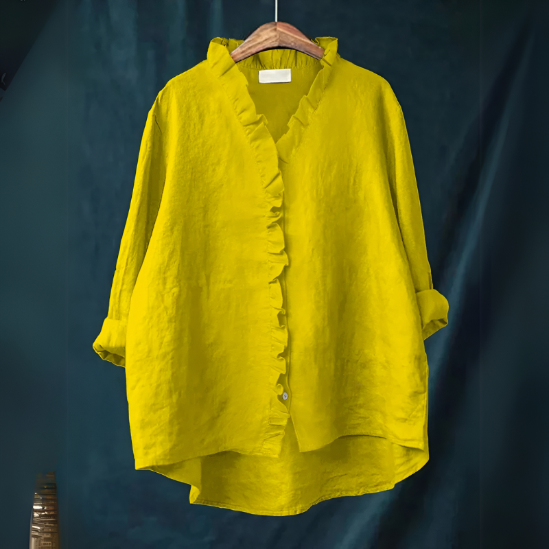Wynter | Klassische Bluse mit Rüschen für Damen